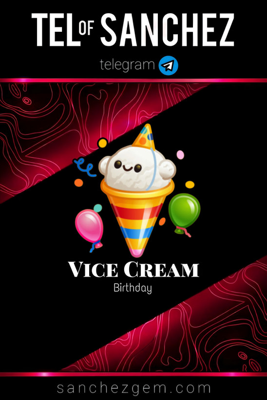هدیه تلگرام ( ان اف تی تلگرام ) / کالکشن: VICE CREAM