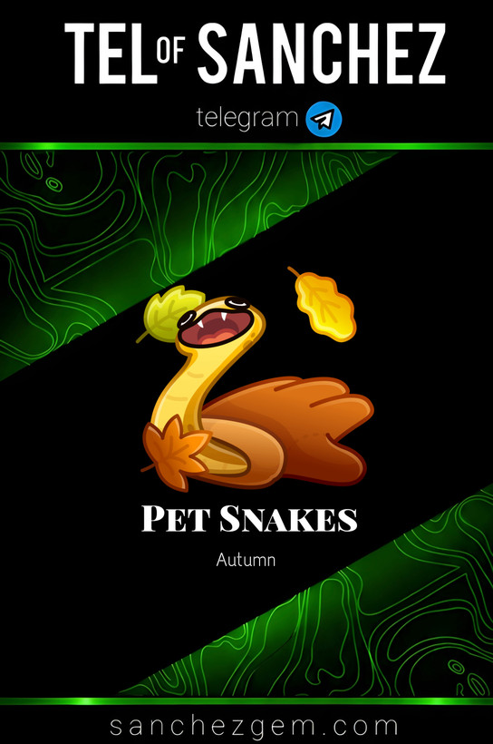 هدیه تلگرام ( ان اف تی تلگرام ) / کالکشن: PET SNAKES