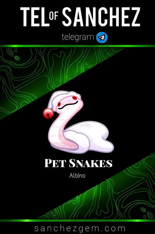 هدیه تلگرام ( ان اف تی تلگرام ) / کالکشن: PET SNAKES